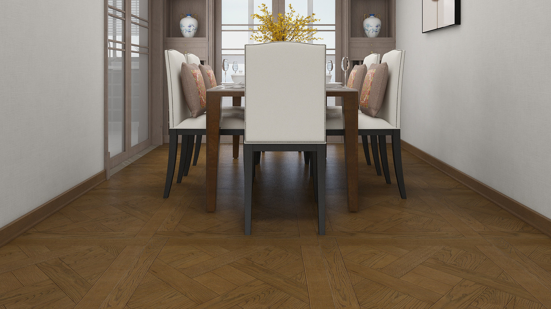 意大利garbelotto实木复合地板,古典橡木方形拼花,进口地板