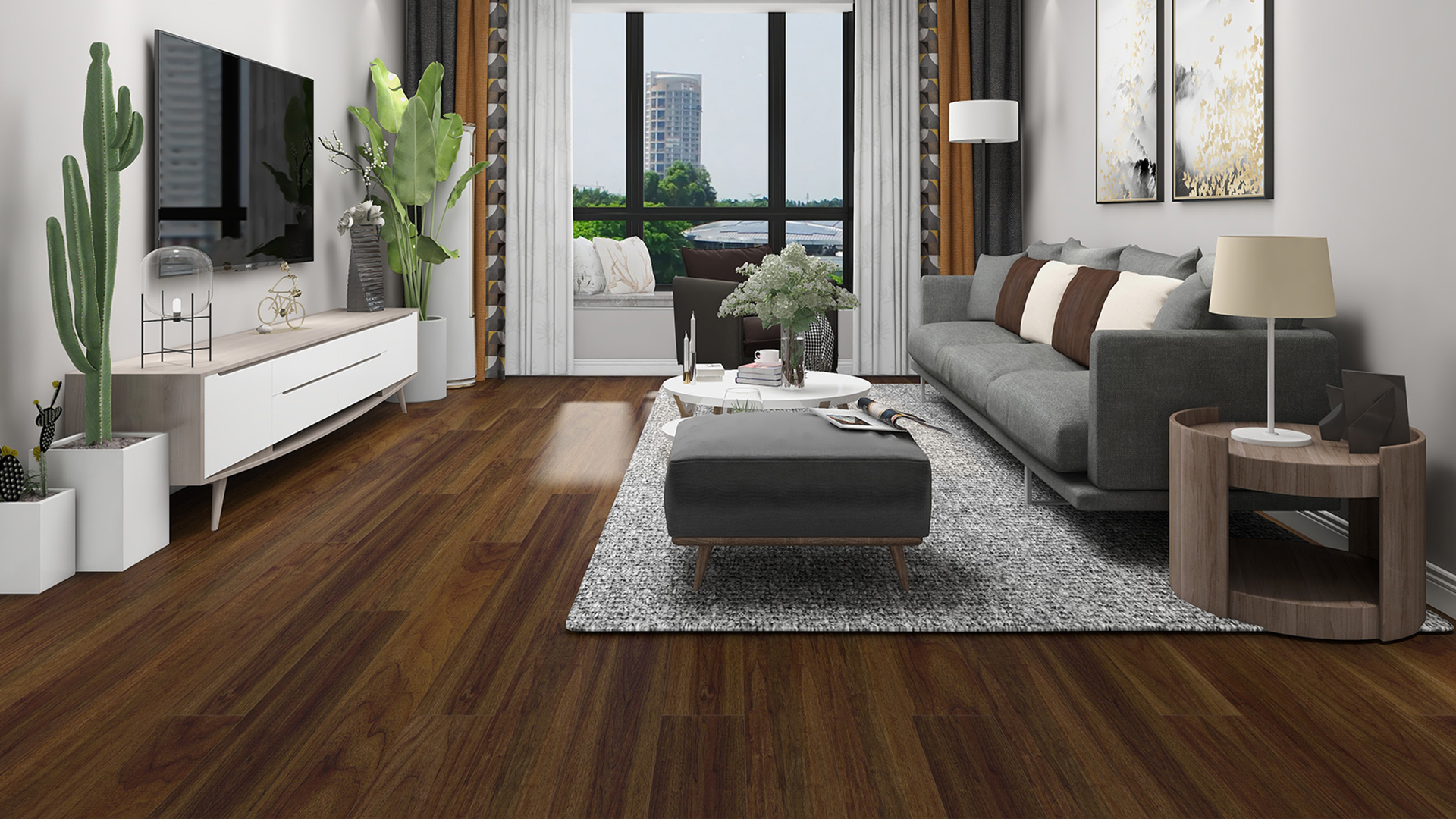 比利时par-ky高科技实木复合地板,奢华胡桃木,进口地板